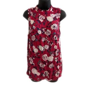 Torrid Size 0 Sleeveless Ruffle Neck Top